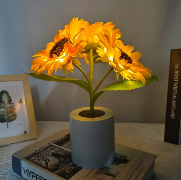 🌻🔥 Speciale aanbieding van deze week: 50% korting – Voorverkoop voor Moederdag 🔥🌻 Klein led-nachtlampje met zonnebloem-effect