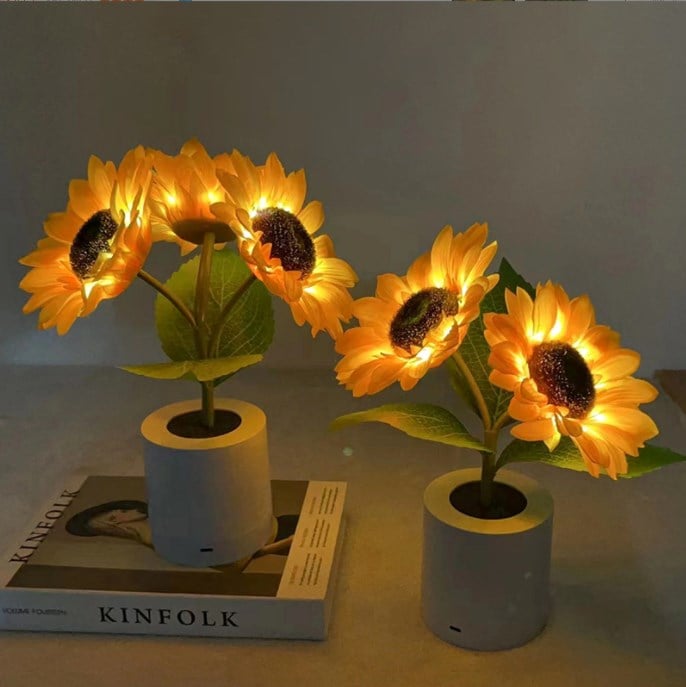 🌻🔥 Speciale aanbieding van deze week: 50% korting – Voorverkoop voor Moederdag 🔥🌻 Klein led-nachtlampje met zonnebloem-effect