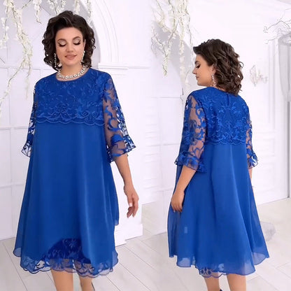 🌸2026 Hot Sale🌸Transparante kanten jurk in een gelaagde look