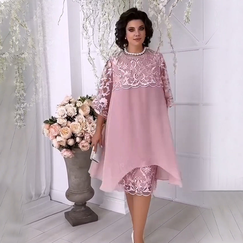 🌸2026 Hot Sale🌸Transparante kanten jurk in een gelaagde look