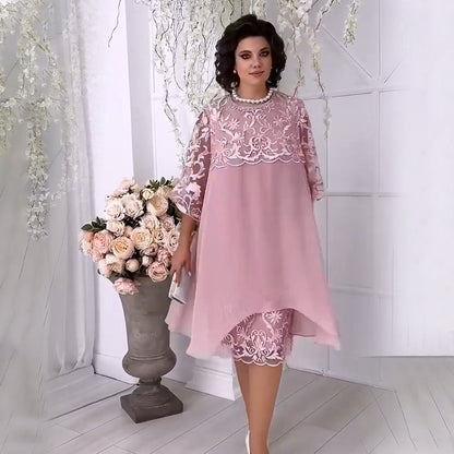 🌸2026 Hot Sale🌸Transparante kanten jurk in een gelaagde look