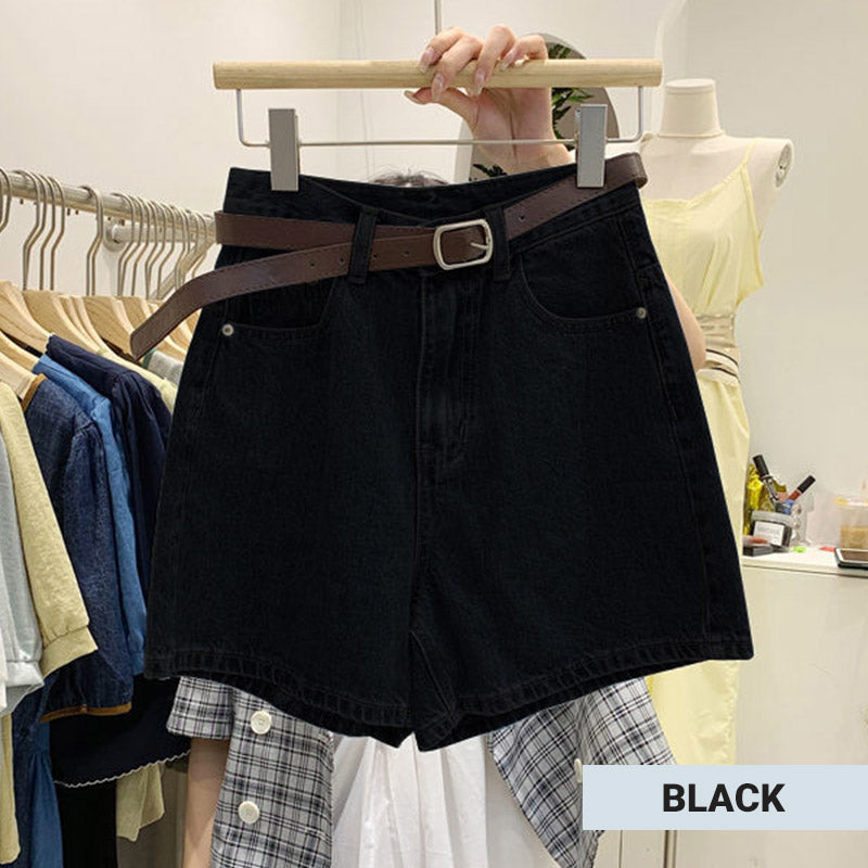 🩳 LIMITED-TIME 50% OFF! ✨ Women's High-Waist Denim Shorts – Loose Fit, 4 Pockets, 3 Colors ☀️