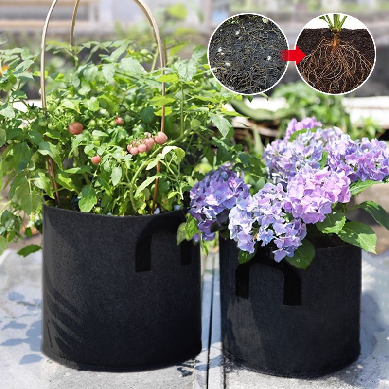🌱50% KORTING🌿Duurzaam en herbruikbaar, micro-geventileerde geotextiele plantenzak