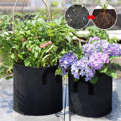 🌱50% KORTING🌿Duurzaam en herbruikbaar, micro-geventileerde geotextiele plantenzak