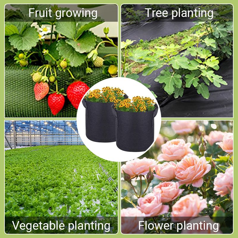 🌱50% KORTING🌿Duurzaam en herbruikbaar, micro-geventileerde geotextiele plantenzak