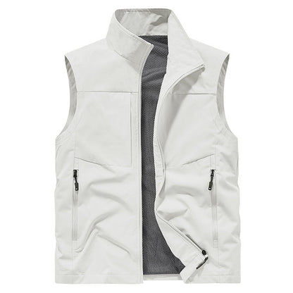 ⏳Beperkte tijd 50% korting! 💥Comfortabel sneldrogend herenvest met zakken (van twee stuks, hoe meer je koopt, hoe meer je bespaart!)