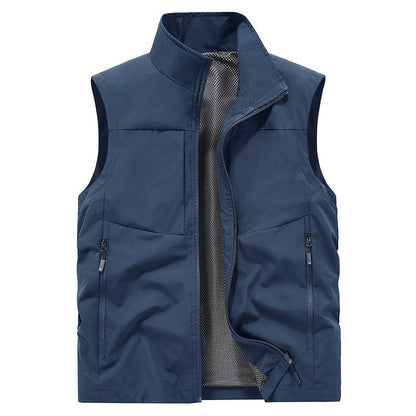 ⏳Beperkte tijd 50% korting! 💥Comfortabel sneldrogend herenvest met zakken (van twee stuks, hoe meer je koopt, hoe meer je bespaart!)