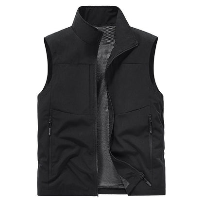 ⏳Beperkte tijd 50% korting! 💥Comfortabel sneldrogend herenvest met zakken (van twee stuks, hoe meer je koopt, hoe meer je bespaart!)