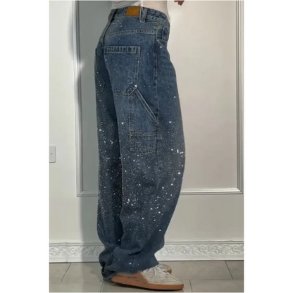 🌟Damesjeans met losse strass