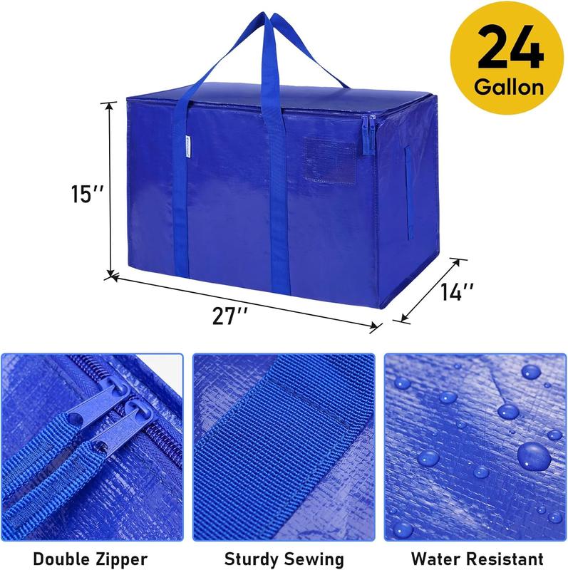 24 Gallon Extra Large Opvouwbare Verhuiszakken voor zwaar gebruik