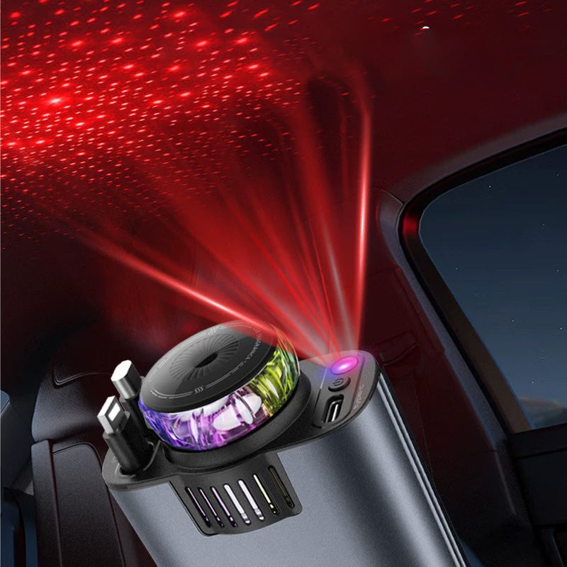 【50% KORTING】✨ Eén apparaat, eindeloze vibes | 5-in-1 oplader & aromadiffuser | Schakel over van dagoplader naar nachtgalaxie 🌌
