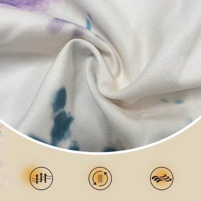 Elegante tweedelige wikkeljurkset met aquarelmotief voor dames
