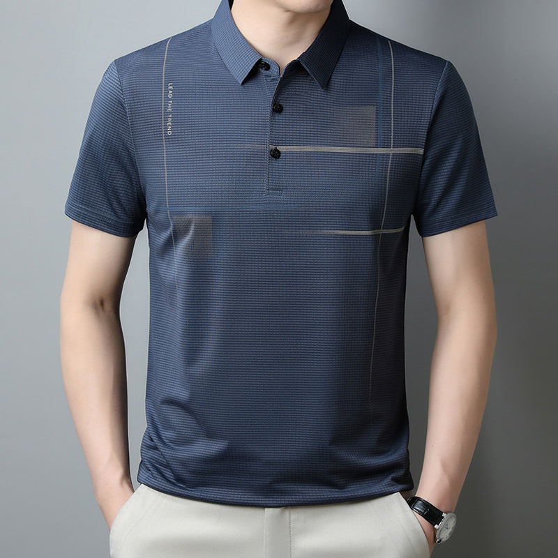 ⏳ Limited time 50% off! 💥Men's Loose Cool Breathable Lapel T-Shirt
