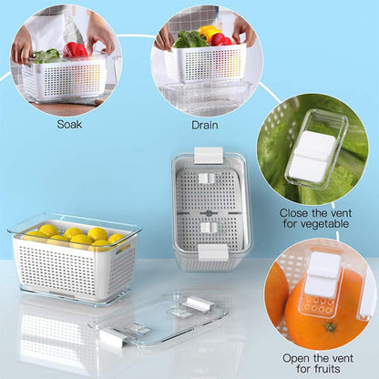 ⭐⭐⭐⭐⭐[Praktisch cadeau] Verse groente fruit opslag container