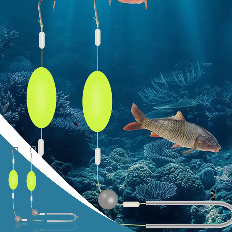 🎣⚡ Dubbele haak omgekeerde bodemmontage! De verbeterde versie verhoogt het aantal aansluitingen met 50%: zeg vaarwel tegen vastlopen! 🎣