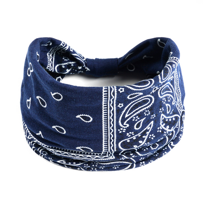 🌸Bohemian Yoga Hoofdband: Amerikaans Bloemenpatroon, Zweetabsorberende Haarband🎀💧