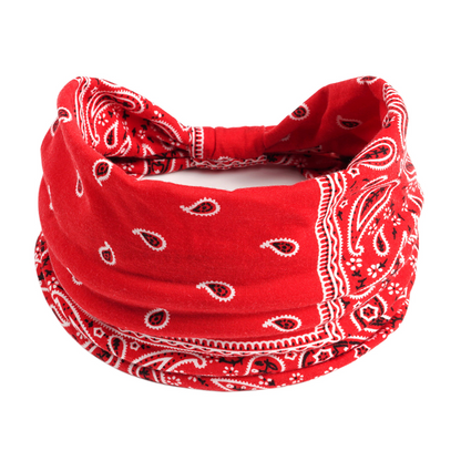 🌸Bohemian Yoga Hoofdband: Amerikaans Bloemenpatroon, Zweetabsorberende Haarband🎀💧