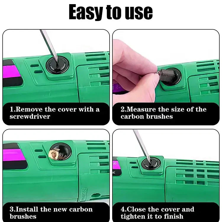 Koolstofborstelset voor elektrische gereedschappen
