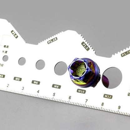 Stainless Steel Double-Sided Bolt Gauge Card
