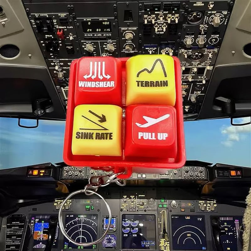 🚨📢Airbus geluidssimulator met waarschuwingssleutelhanger