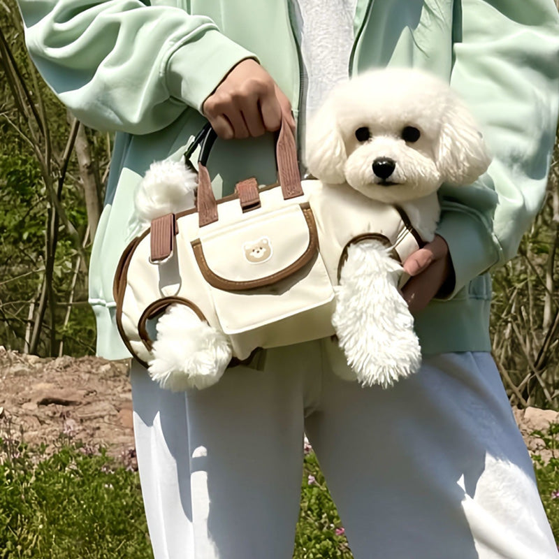 🐶50% KORTING 🎒 2-in-1 Draagbare Ademende Huisdierdrager Schouderzak en Rugzak