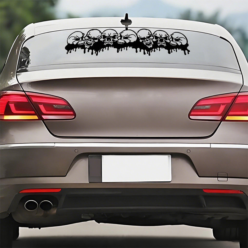 Waterproof Bleeding Skull Car Sticker