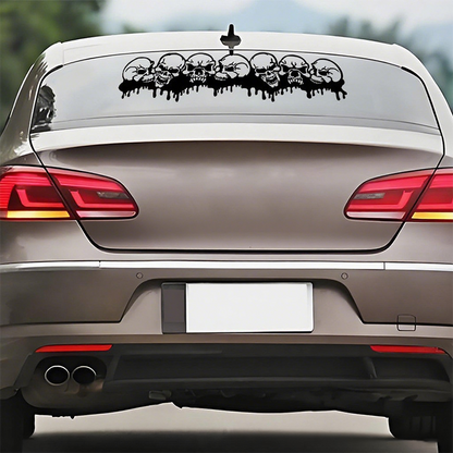 Waterproof Bleeding Skull Car Sticker