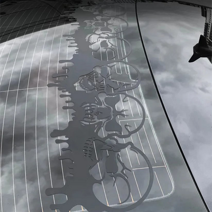 Waterproof Bleeding Skull Car Sticker