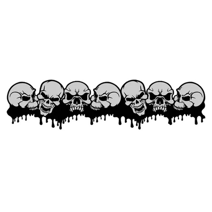 Waterproof Bleeding Skull Car Sticker