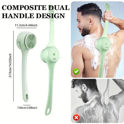 🙋‍♂️🚫 Nooit meer smeken of iemand je rug wil boenen! Deze lange steel exfoliator doet het zelf – gladde huid, nul schaamte! 50% KORTING!