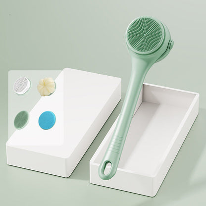 🙋‍♂️🚫 Nooit meer smeken of iemand je rug wil boenen! Deze lange steel exfoliator doet het zelf – gladde huid, nul schaamte! 50% KORTING!