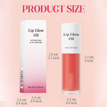 💋✨ Hydraterende Lipgloss met 24u Hydratatie - Glanzende Lip Glow Oil Lippenstift 💧💄
