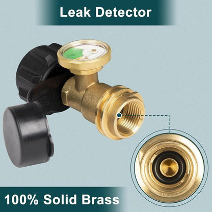 Universele propaantankmeter voor LP-tanks van 5-40 pond | Gasniveau-indicator voor barbecue, verwarming, camper, QCC1-aansluiting
