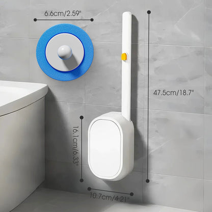 🚽 Wegwerp-toiletborstel met verwisselbare kop | Hygiënisch en praktisch