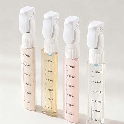 4-in-1 hervulbare reisflessen met dispenser