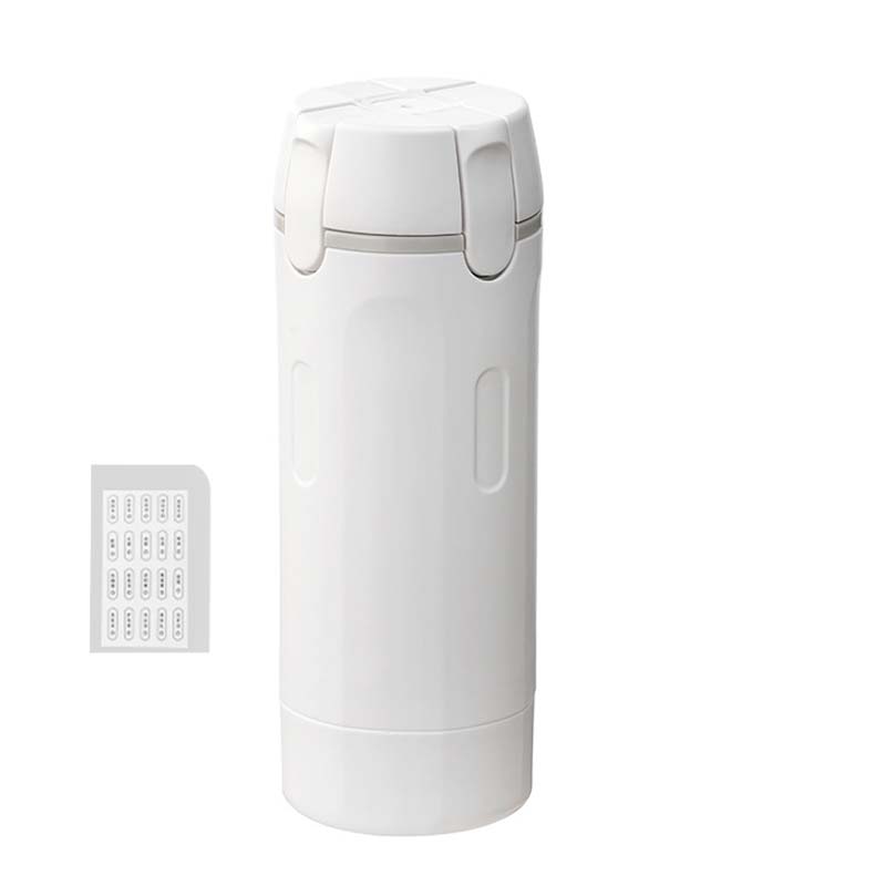 4-in-1 hervulbare reisflessen met dispenser
