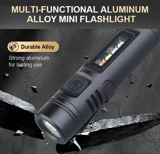 📢📢🔥KOOP ER 2 EN KRIJG ER 1 GRATIS!!!!  Multifunctionele Mini Zaklamp van Aluminiumlegering