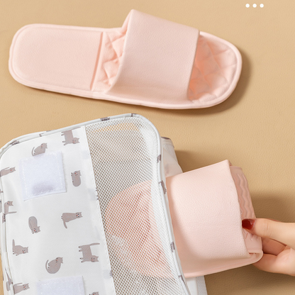 🛁 Opvouwbare Antislip Wegwerp-Doucheslippers – EVA-Materiaal, Comfortabel & Hygiënisch Voor Reizen/Thuis!