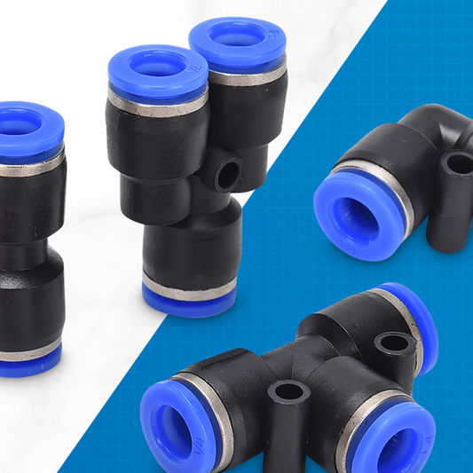 1/4 inch pneumatische push-to-connect luchtslangfittingen set
