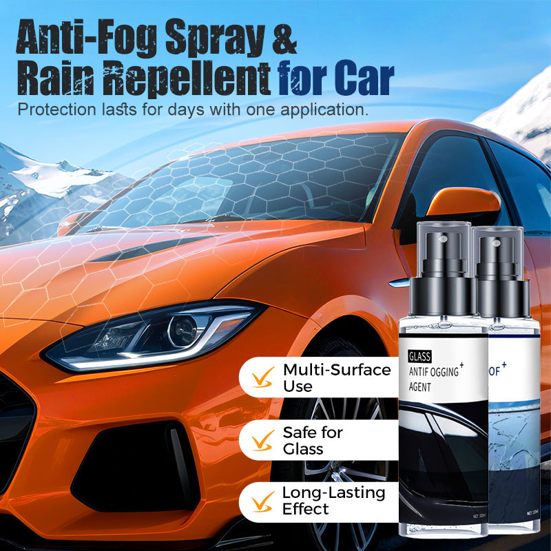 Anti-condensspray en regenafstotend middel voor auto's