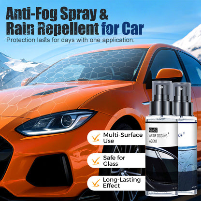 Anti-condensspray en regenafstotend middel voor auto's