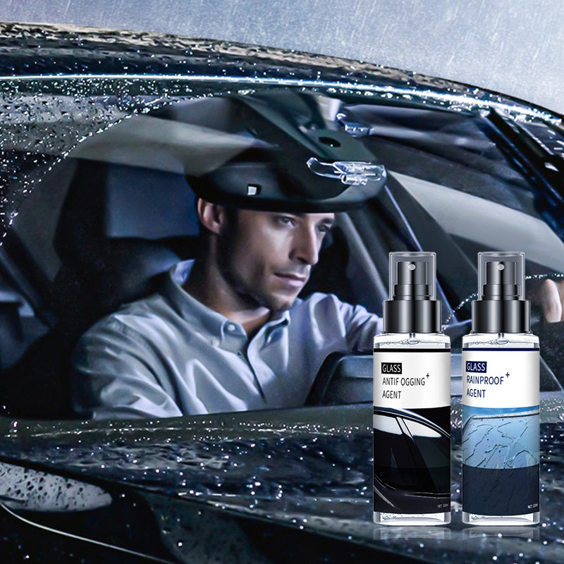 Anti-condensspray en regenafstotend middel voor auto's