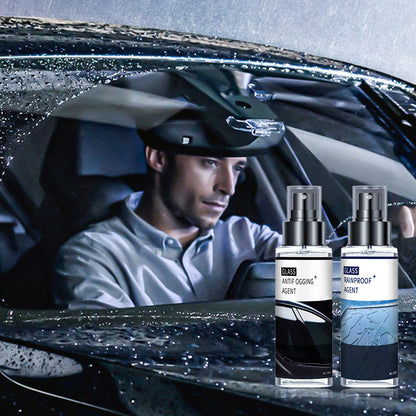 Anti-condensspray en regenafstotend middel voor auto's