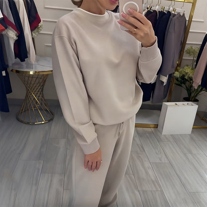 🔥2025 Beperkte tijd 50% korting🔥Damesmode Ronde Hals Tops ＆ Broek 2-Delige Set