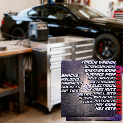 3D Printed Magnetic Toolbox Drawer Labels