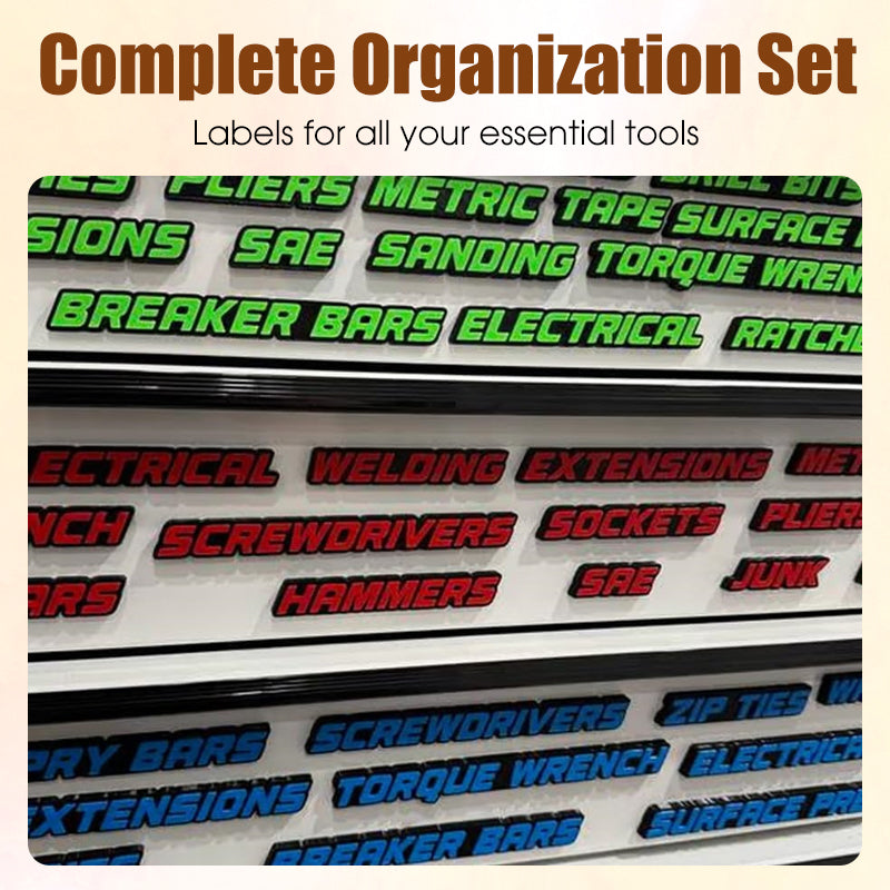 3D Printed Magnetic Toolbox Drawer Labels