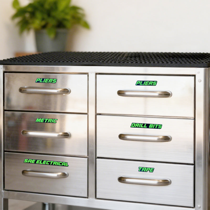 3D Printed Magnetic Toolbox Drawer Labels