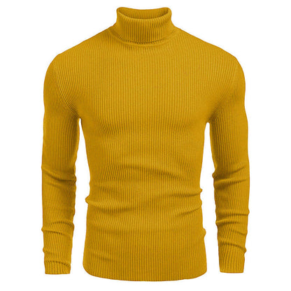 Winter Men's Knitted Turtleneck Slim Sweater