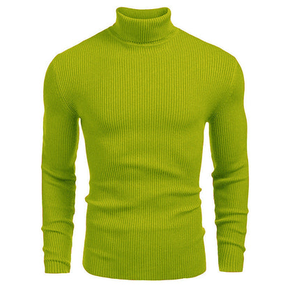 Winter Men's Knitted Turtleneck Slim Sweater