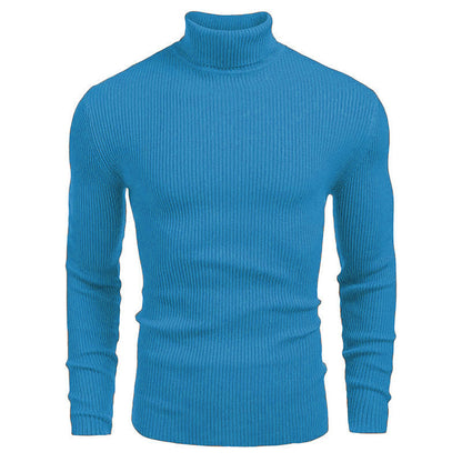 Winter Men's Knitted Turtleneck Slim Sweater